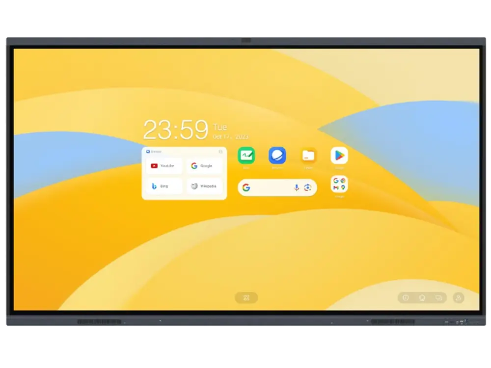 MaxHub S7520: 75 Inch 4K Interactive Flat Panel with 50MP AI Camera - front view (1 of 2)
