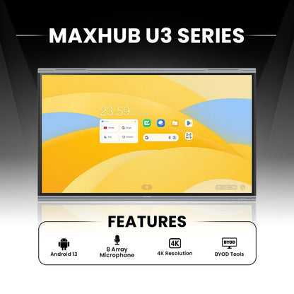 MaxHub U8630: U3 Series 86 Inch 4K Interactive Flat Panel for Education - feature overview graphic