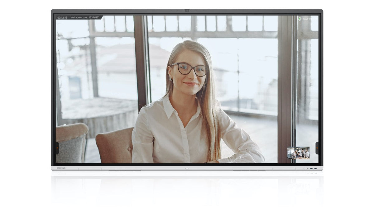 MaxHub V75FA: V5 Vogue Series 75 Inch 4K Interactive Display - in-use view (2 of 2)