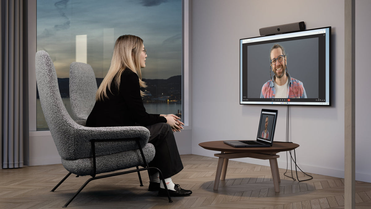 Neat Bar - in use on a wall-mounted display