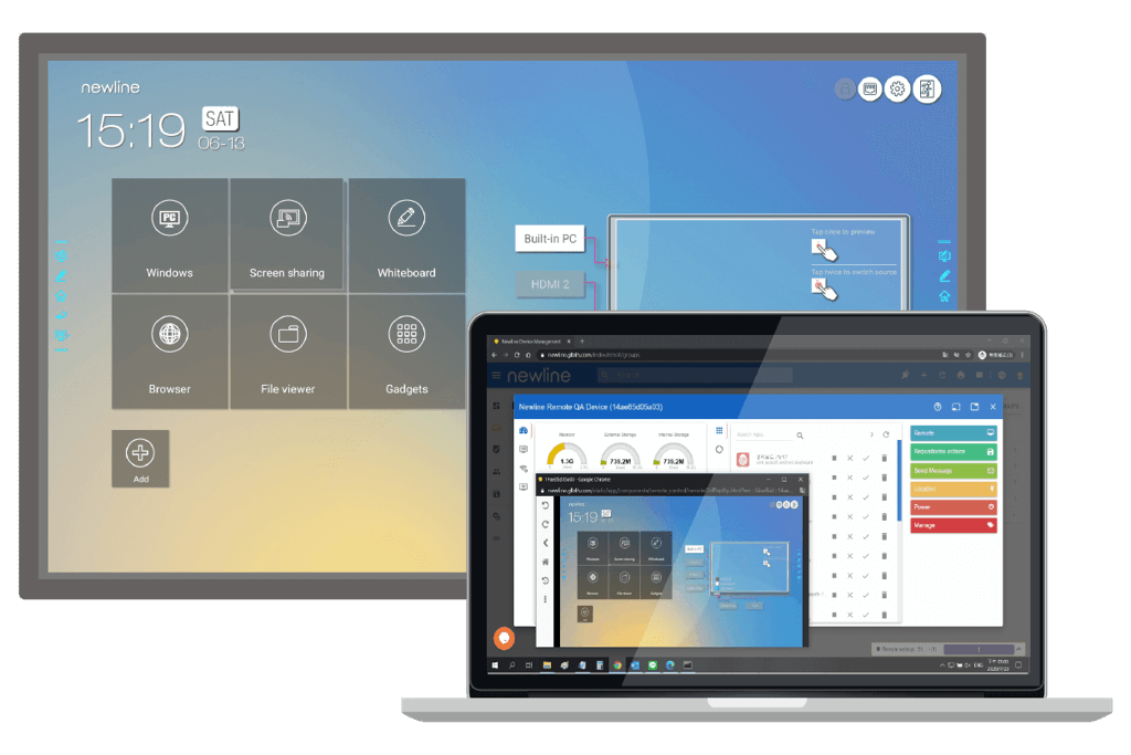 Newline Display Management Plus Remote Display Management - product view 2