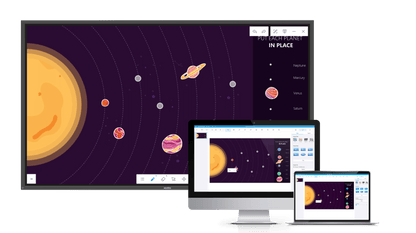 Newline Engage Interactive Whiteboarding Software - front view