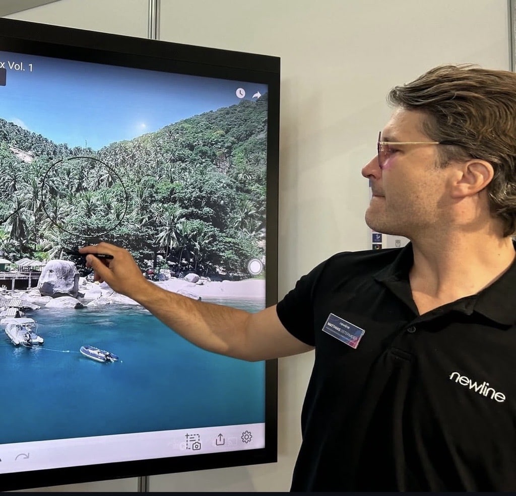 Newline Ink Interactive Display Software - front view