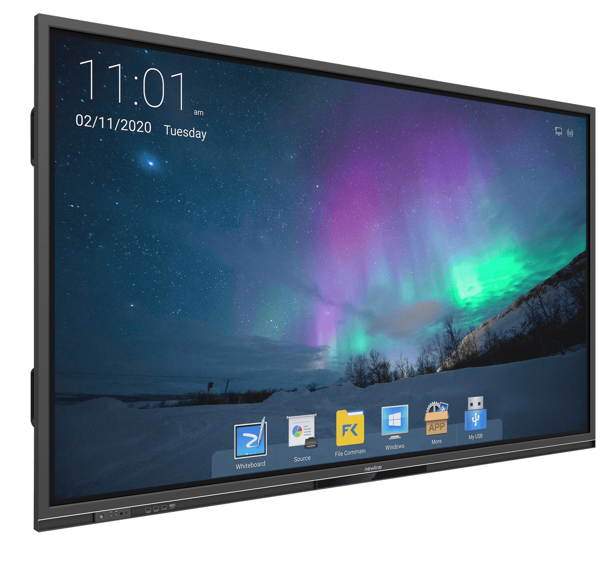 Newline RSC Series 65, 75 and 86 Inch 4K Interactive Display - front view