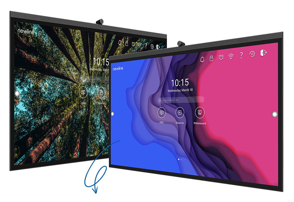 Newline TT-7522Z 75 Inch Vega 4K Interactive Display - front view