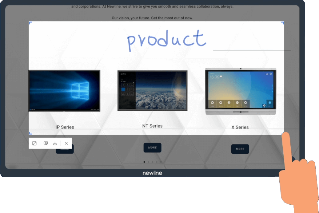 Newline Whiteboard Built-In Whiteboard Software - product view 5