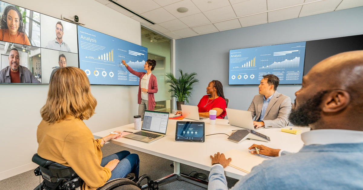 Poly G7500: Modular Video Conferencing System for Custom Room Setups - in-use view