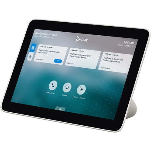 Poly GC8 Touch Controller: 8 Inch Touchscreen for Microsoft Teams Rooms - front view