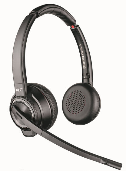 Poly Savi 8220: Office Stereo Wireless Headset - angled view