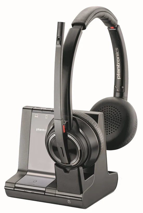 Poly Savi 8220: Office Stereo Wireless Headset - front view