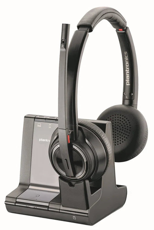 Poly Savi 8220: Office Stereo Wireless Headset - front view