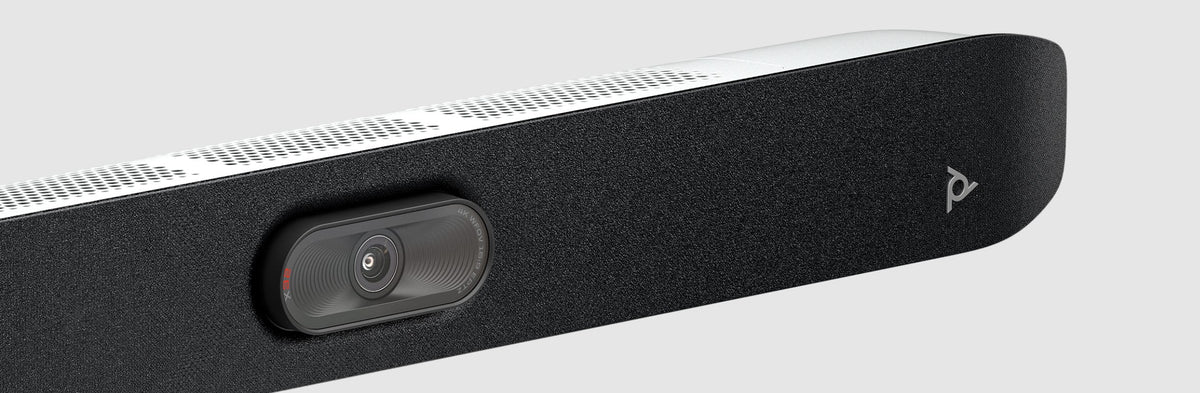 Poly Studio X32 All-in-One Video Bar: Premium 4K Camera for Small Rooms - close-up detail