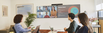 Poly Studio X32 All-in-One Video Bar: Premium 4K Camera for Small Rooms - in-use view (2 of 2)