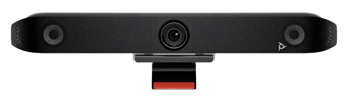 Poly Studio X52 All-in-One Video Bar: Premium 4K Camera for Mid-Sized Rooms - front view