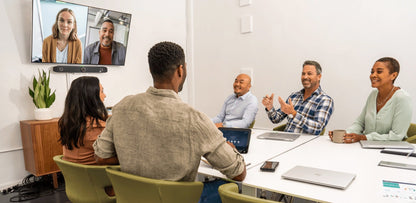 Poly Studio X52 All-in-One Video Bar: Premium 4K Camera for Mid-Sized Rooms - in-use view (1 of 3)