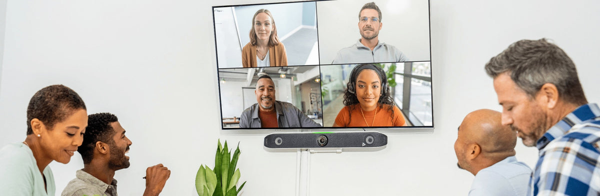 Poly Studio X52 All-in-One Video Bar: Premium 4K Camera for Mid-Sized Rooms - in-use view (2 of 3)