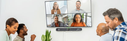 Poly Studio X52 All-in-One Video Bar: Premium 4K Camera for Mid-Sized Rooms - in-use view (2 of 3)