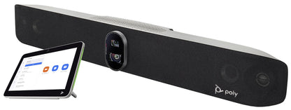 Poly Studio X70 with TC10: Premium Conference System for Large Rooms - angled view
