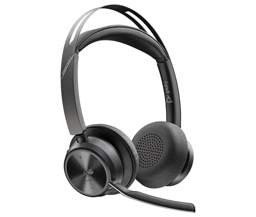 Poly Voyager Focus 2: Wireless Noise-Cancelling Headset (USB-C/A) - front view