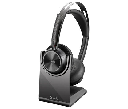 Poly Voyager Focus 2: Wireless Noise-Cancelling Headset (USB-C/A) - with accessories
