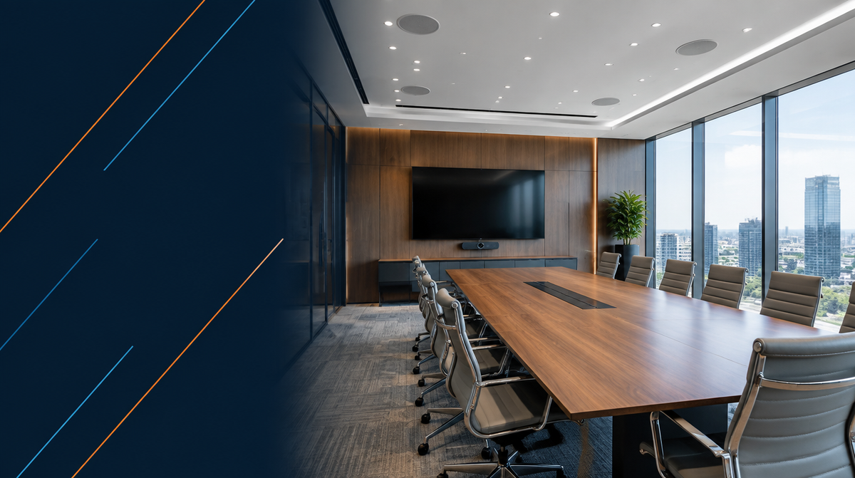 Conference Room Audio Solutions in India hero banner — Conference Room Audio for Corporate AV's professional AV integration services across India