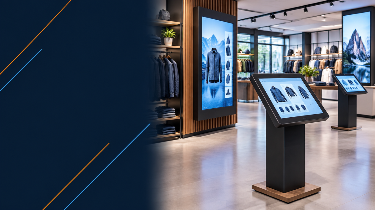 Retail Kiosk Solutions in India hero banner — Retail Kiosks for Corporate AV's professional AV integration services across India