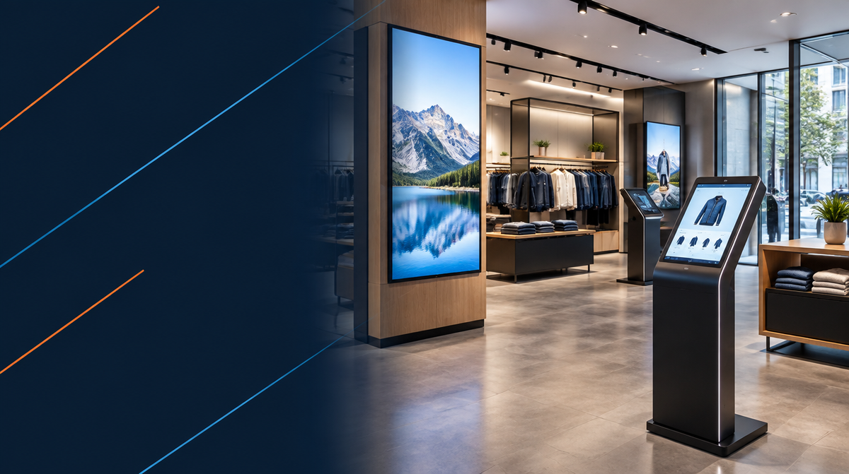 Storefront LED Display Solutions hero banner — Storefront LED for Corporate AV's professional AV integration services across India
