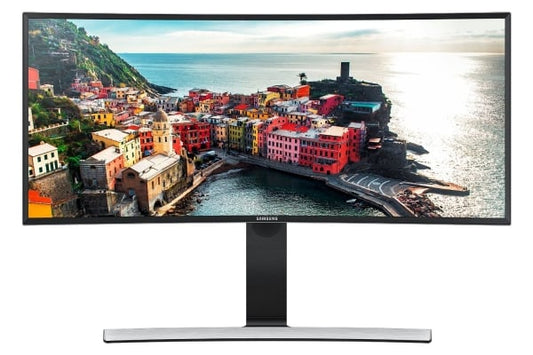 Samsung CJ791: 34 Inch Thunderbolt 3 Ultra-Wide QLED Curved Monitor - front view