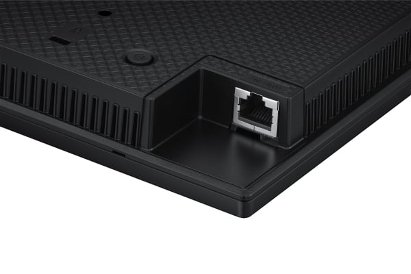 Samsung DB10E-POE: 10.1 Inch Edge-Lit LED Business Display - ports and connectivity close-up (1 of 2)