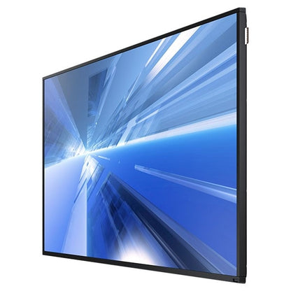 Samsung DM55E: 55 Inch Slim Direct-Lit LED Business Display - angled view