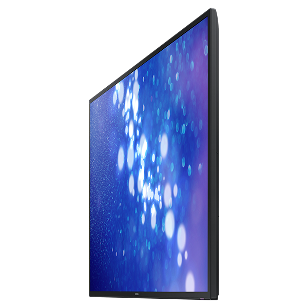 Samsung DM65E: 65 Inch Slim Direct-Lit LED Business Display - angled view