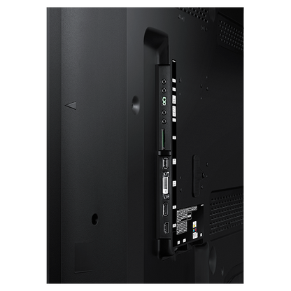 Samsung DM65E: 65 Inch Slim Direct-Lit LED Business Display - ports and connectivity close-up