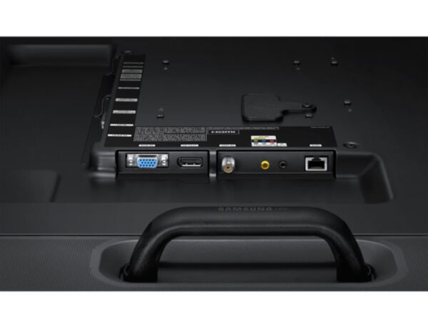 Samsung DM75E: 75 Inch Slim Direct-Lit LED Business Display - ports and connectivity close-up (1 of 2)