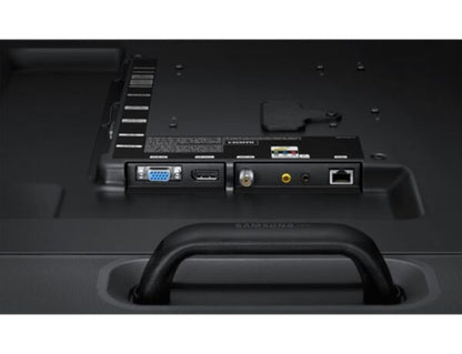 Samsung DM75E: 75 Inch Slim Direct-Lit LED Business Display - ports and connectivity close-up (1 of 2)