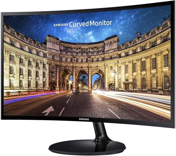 Samsung LC24F390FHM: 24 Inch CF390 Curved LED Monitor - front view (2 of 2)