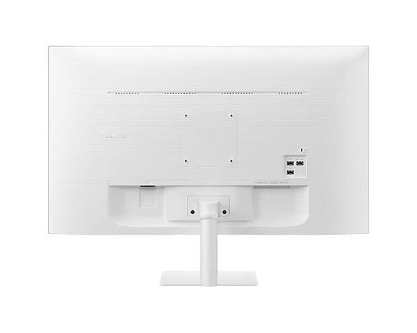 Samsung M70D: 32 Inch M7 4K UHD Smart Monitor (White) - rear view
