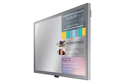 Samsung ML55E: 55 Inch Hybrid LED Mirror Signage Display - angled view