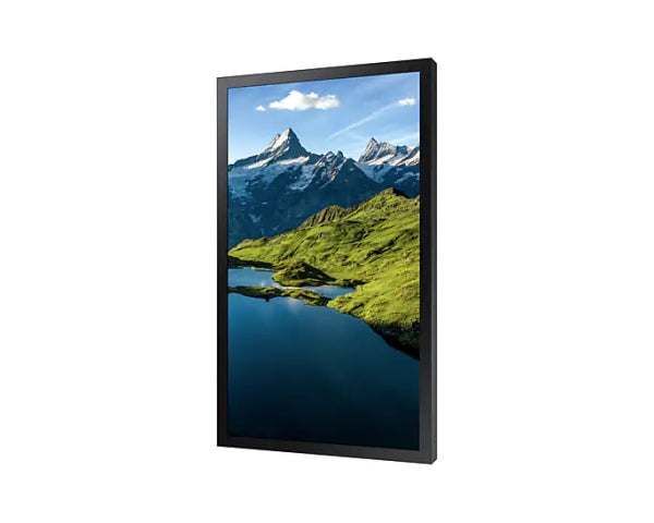 Samsung OH75A: 75 Inch 4K UHD Full Outdoor Digital Signage Display - angled view