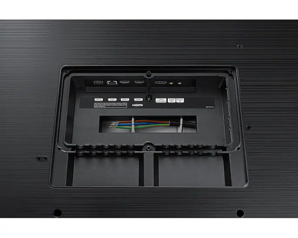 Samsung OH75A: 75 Inch 4K UHD Full Outdoor Digital Signage Display - ports and connectivity close-up