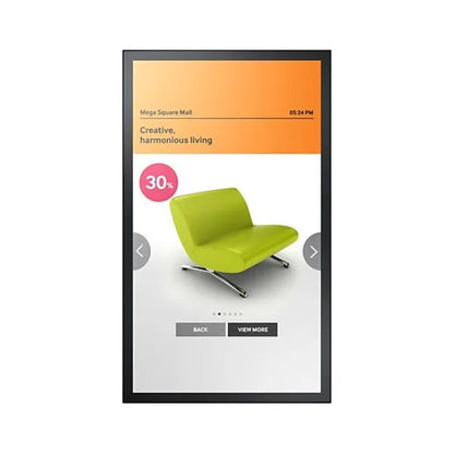 Samsung PMF-BC Series 55 Inch: Interactive Touch Display - front view in portrait orientation