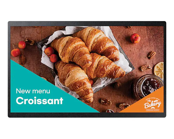 Samsung QB24C-E: 24 Inch Full HD 16/7 Compact Smart Signage Display - front view