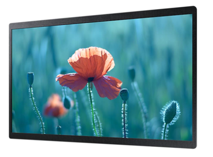 Samsung QB24R-B: 24 Inch Full HD 16/7 Small-Format Smart Signage Display - angled view
