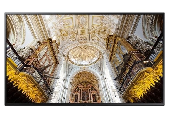 Samsung QB75N: 75 Inch 4K UHD Signage LED Display - front view