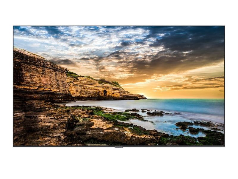 Samsung QE65T: 65 Inch Crystal UHD 4K 16/7 Smart Signage Display - front view
