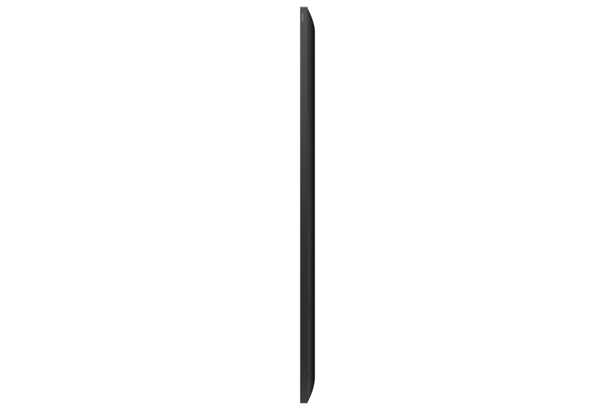 Samsung QM98C: 98 Inch Ultra-Slim 4K UHD Commercial Signage Display - side profile view