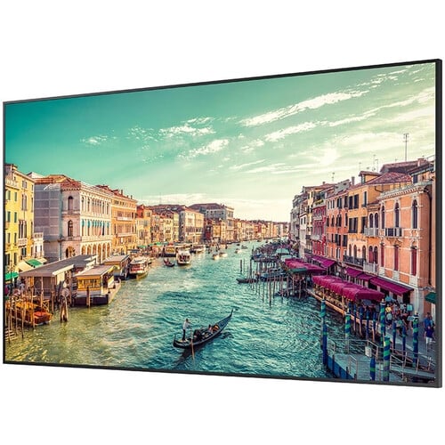 Samsung QM98T-B: 98 Inch QMT-B Series 500-Nit 4K UHD Signage Display - angled view