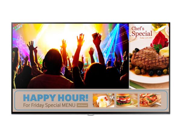 Samsung RM48D: 48 Inch Full HD 350-Nit Hospitality Signage Display - front view