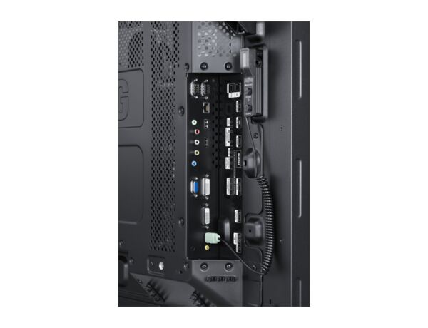 Samsung SL46B: 46 Inch 1500-Nit Window-Facing Semi-Outdoor Display - ports and connectivity close-up