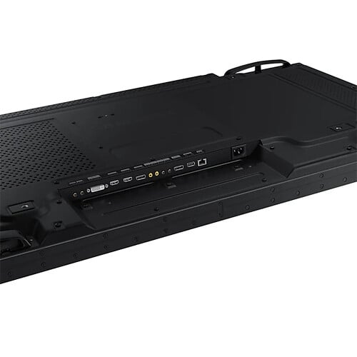 Samsung VM46B-U: 46 Inch 3.5mm Bezel Full HD 24/7 Video Wall Display - ports and connectivity close-up