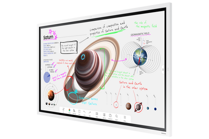 Samsung WM55B: 55 Inch Flip Pro 4K Interactive Display - angled view (1 of 2)